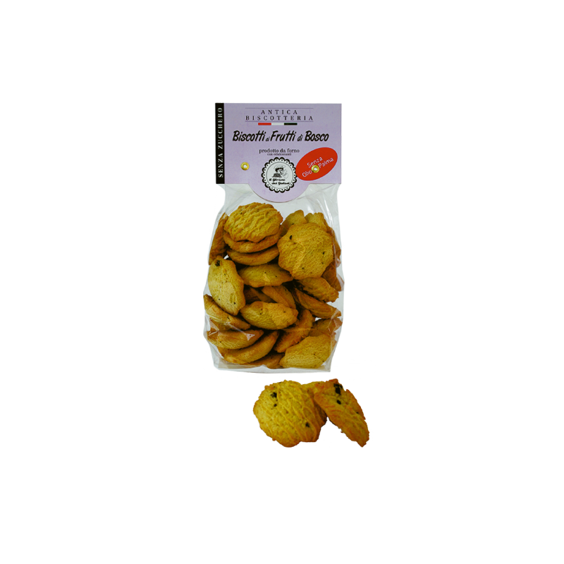 Biscotti Frutti di Bosco Senza Zucchero Gr.300